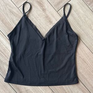Zara Sleek Black Camisole Top